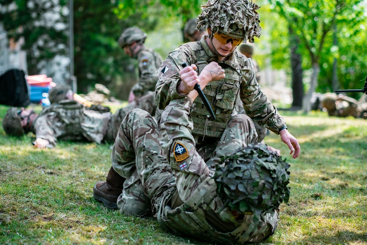 Sharp encounters in Poland. British soldiers have been learning the