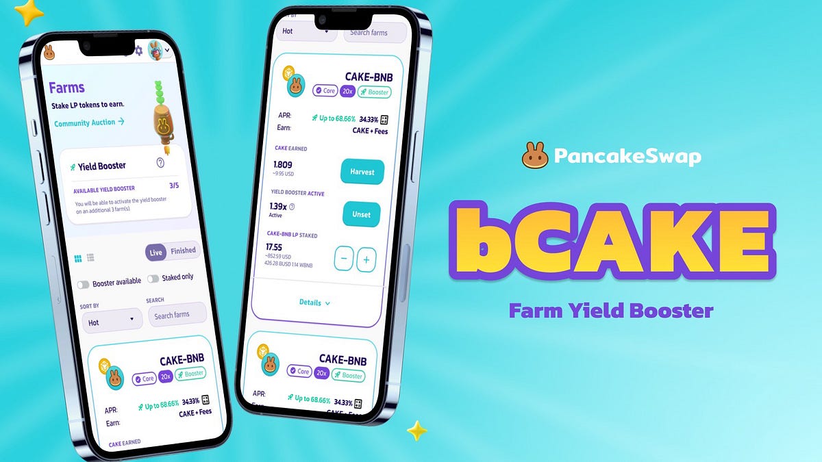 Introducing bCAKE — Farm Yield Boosters by Chef Bun PancakeSwap