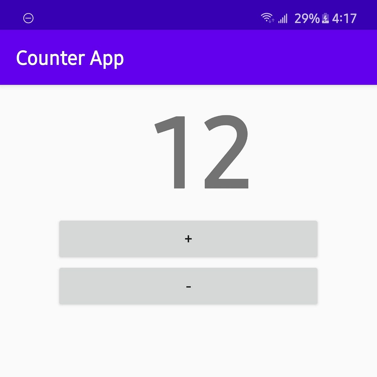 Android Counter App. Counter App is basic app, storing value… by