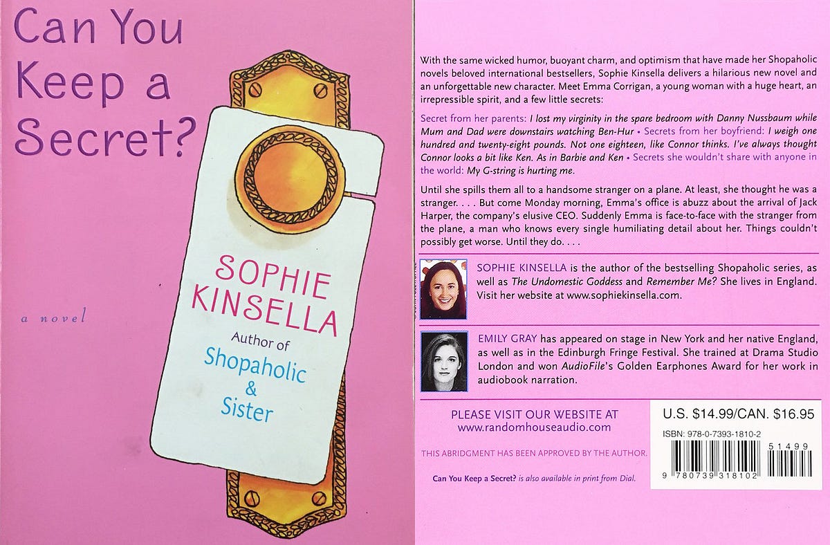 Can You Keep a Secret — Sophie Kinsella by Anjana Kanzariya Medium
