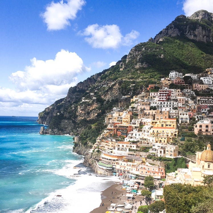 How to get to the Amalfi Coast from Rome (or Naples) by Deanna Cheng Art of Basic Medium