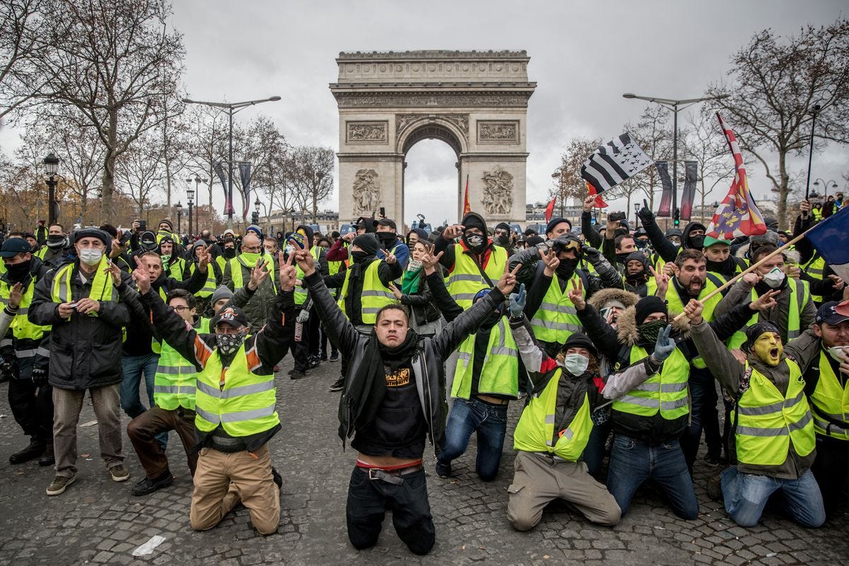 France’s Yellow Vests Challenge. by JeanLouis Gassée by JeanLouis