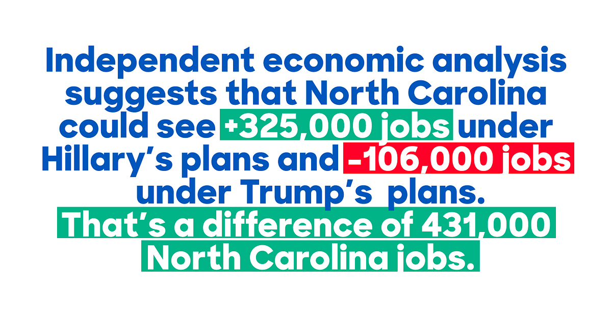 Hillary Clinton’s 100Day Jobs Plan for North Carolina by HRC for NC