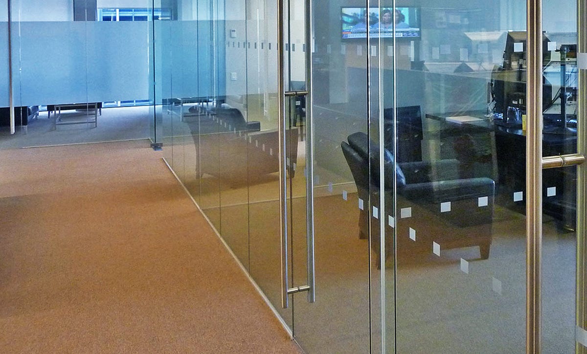 What is the code requirement for eye level safety decals to be affixed