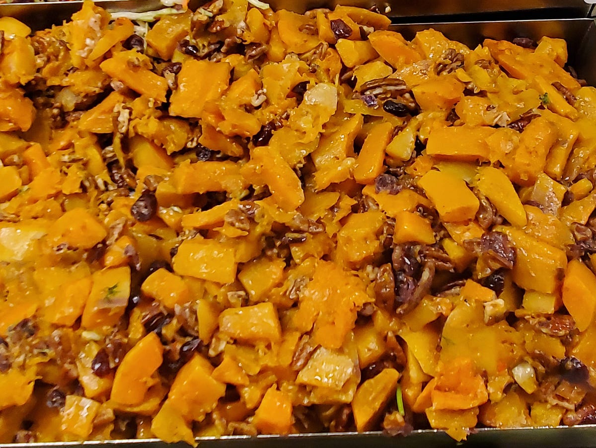 Roasted Butternut Squash with Pecans and Cranberries by Arts Origin Medium