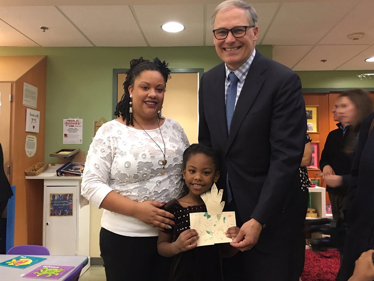 Inslee pushes for universal home visits for newborns and continued