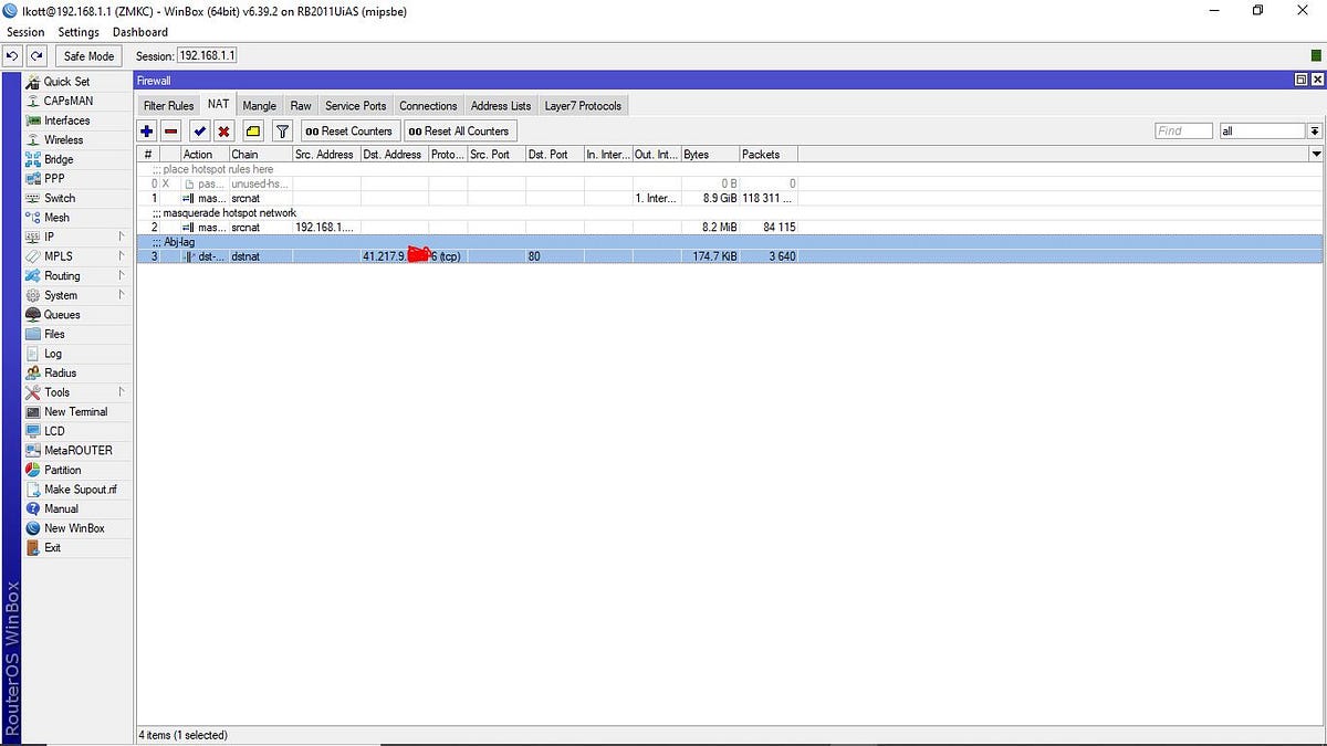 Port Forwarding on a Mikrotik Router using Winbox by OtoAbasi Ikott