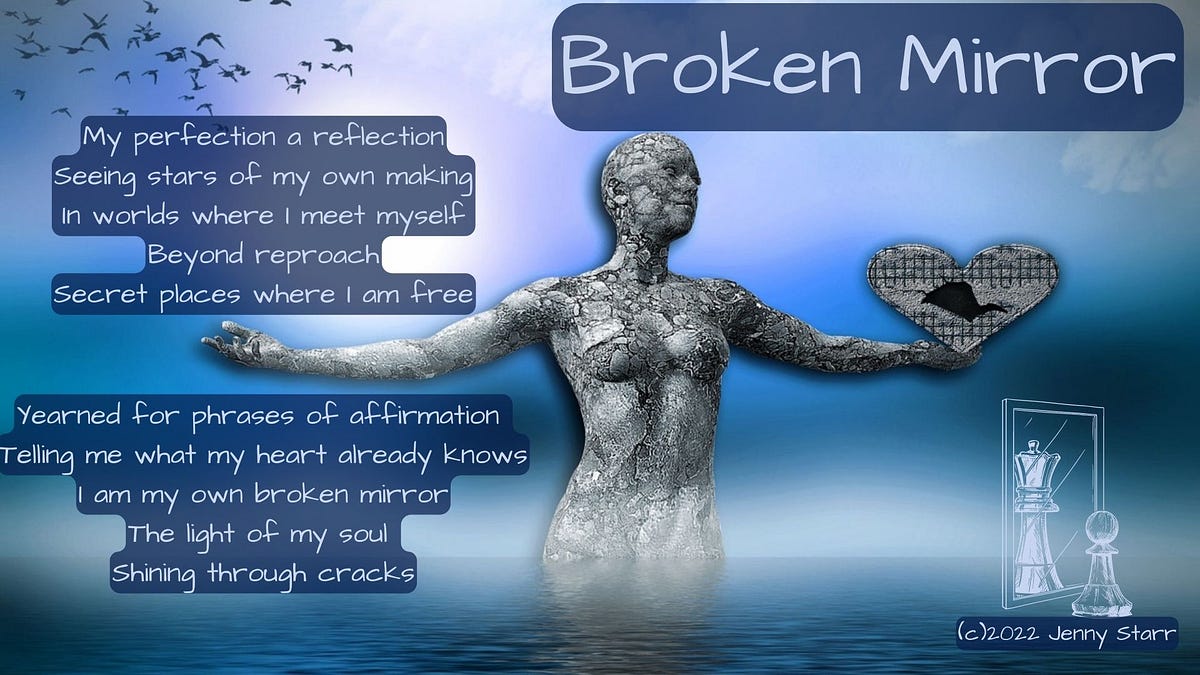 Broken Mirror. How I See Myself Has Changed by Jenny Starr Know