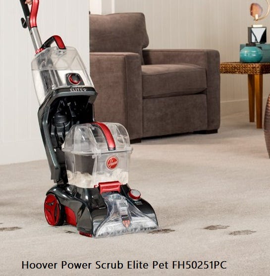 hoover power scrub deluxe carpet cleaner machine upright shampooer