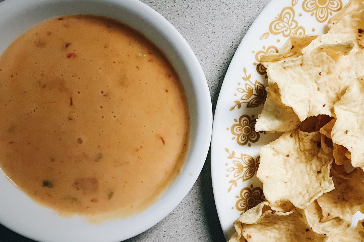 Recipe 153 Queso. Dump, heat, and eat by Sarah Charles Cooking