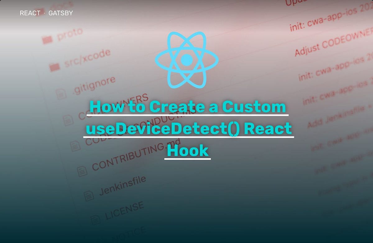 How to Create a Custom useDeviceDetect() React Hook by Reed Barger