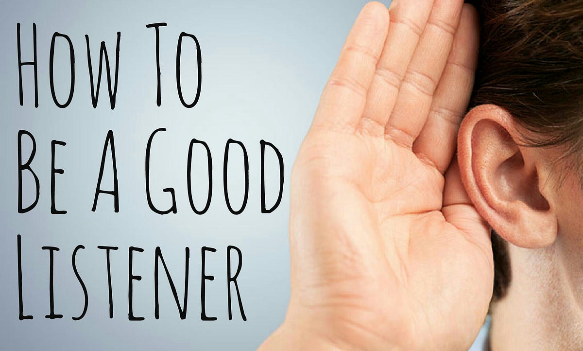 How To Be A Good Listener. “My dear brothers and sisters, take… by