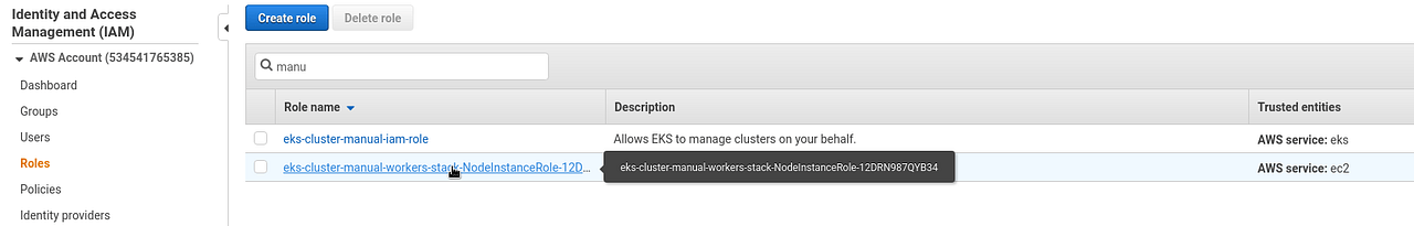 part 3 — AWS EKS overview and manual EKS cluster set up