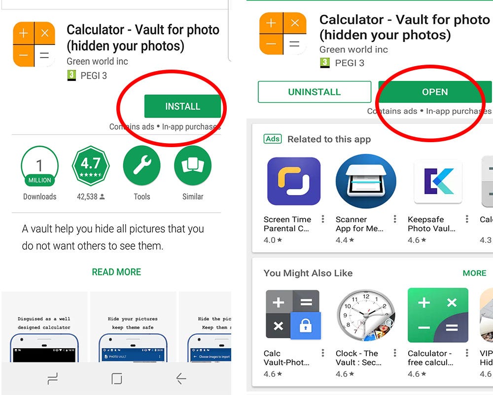 Secret Calculator App to hide photos and videos by Parv K. Jessy