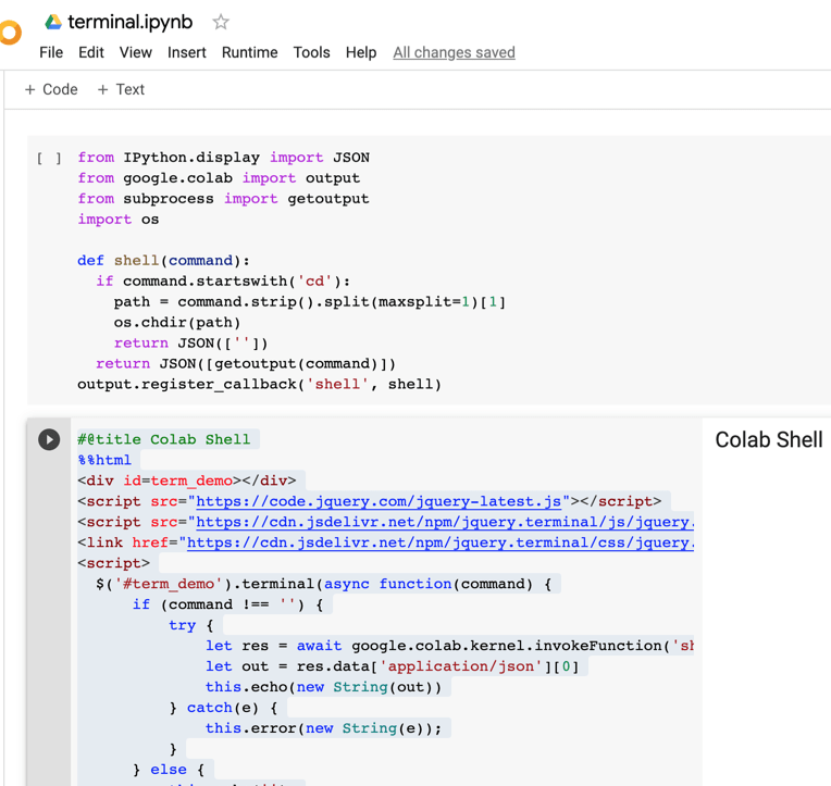 3 steps to emulate a terminal in Google Colab by Samuel Guedj Medium