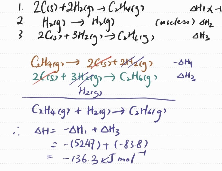 Solving Hess’ Law Problems. Hess’ Law states that the enthalpy… by
