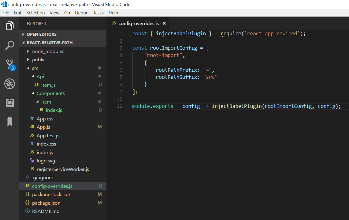 React tips — Working with relative path using createreact