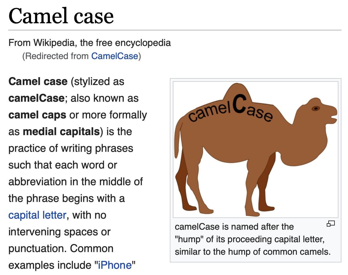Camelcase