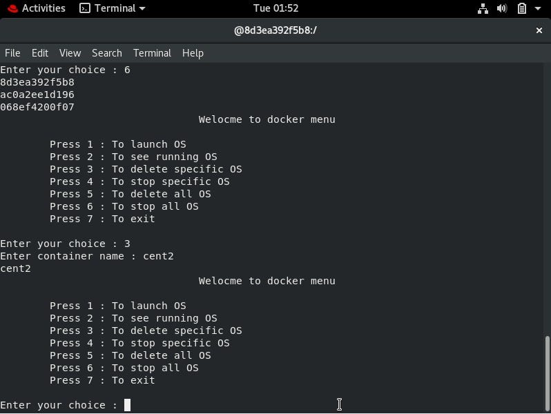 Creating a Menu based program using PythonIntegrating all the different Technologies!! by