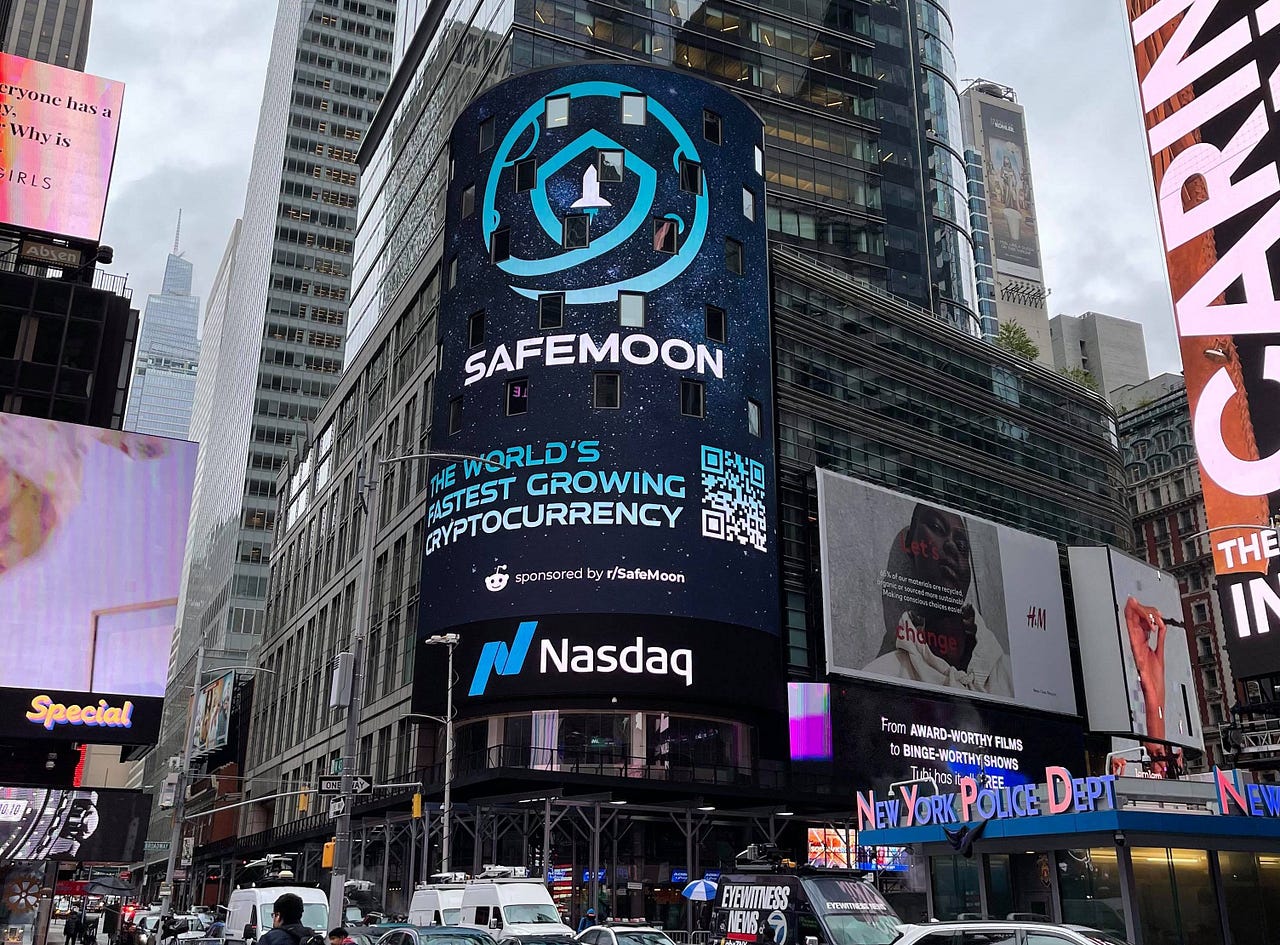 A 100.000 fund for cryptocurrencies on billboards what
