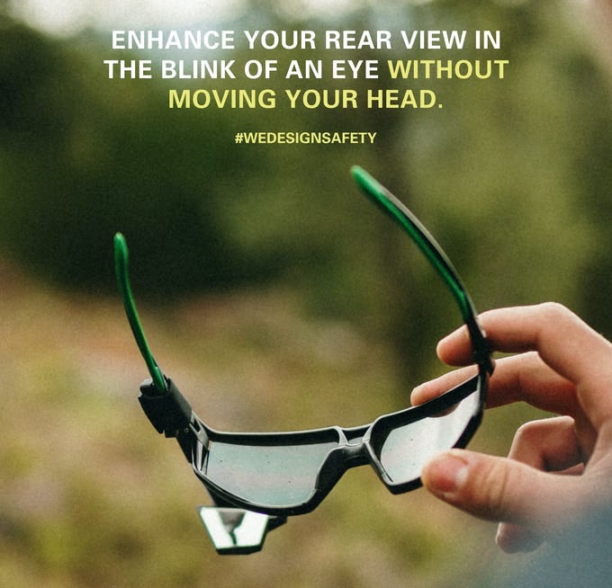 CORKY X Sunglassesmounted Rearview Mirror for Cycling — Gadget