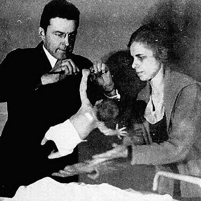 Experiments on this infant in 1920 were but