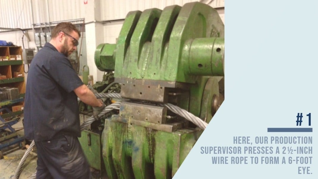 How we Make a HUGE Wire Rope Sling in Hamilton, Ontario by Hercules