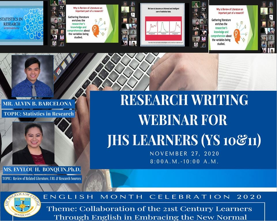 YS 10 and YS 11 Learners Attend Research Writing inar for JHS