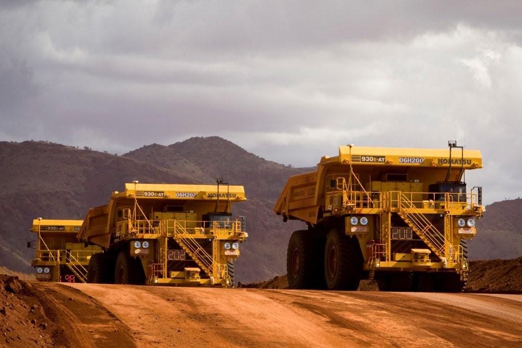 Giant Robotic Mining Trucks Love the Australian Desert