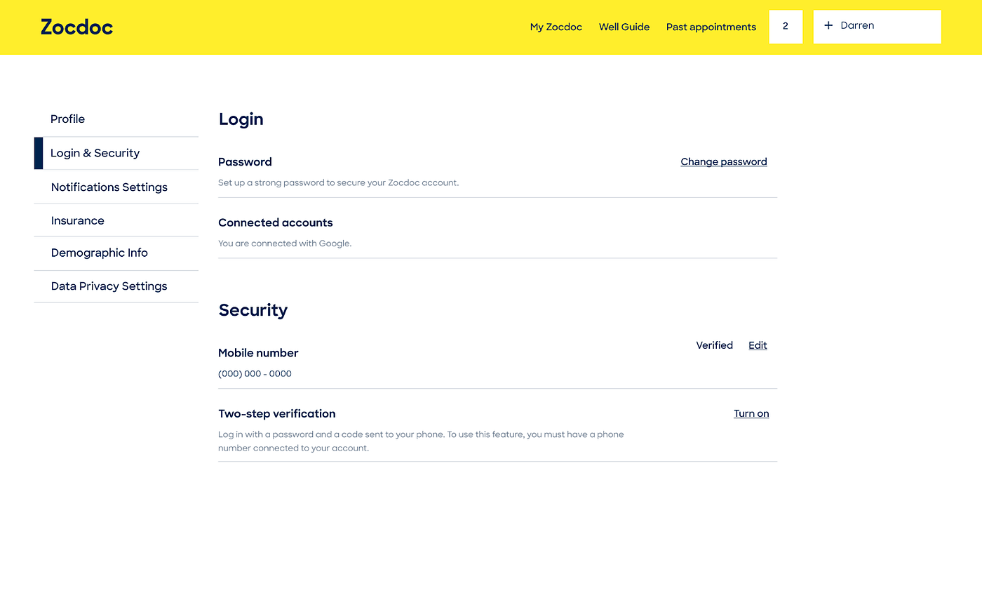 Setting Up MultiFactor Authentication on Zocdoc Zocdoc