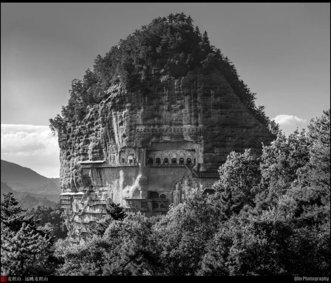 Grottoes Series Maijishan Grottoes in Tianshui by Qlin Zhang Medium