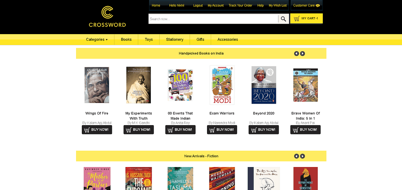 Crossword Bookstore Redesign UX Study by Gauri G Medium