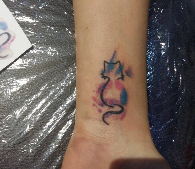 Tatuagens De Gatos, Alguns Desenhos Tenros Para Mulheres | By Tatuagens Hd | Medium 658_x_760_jpg