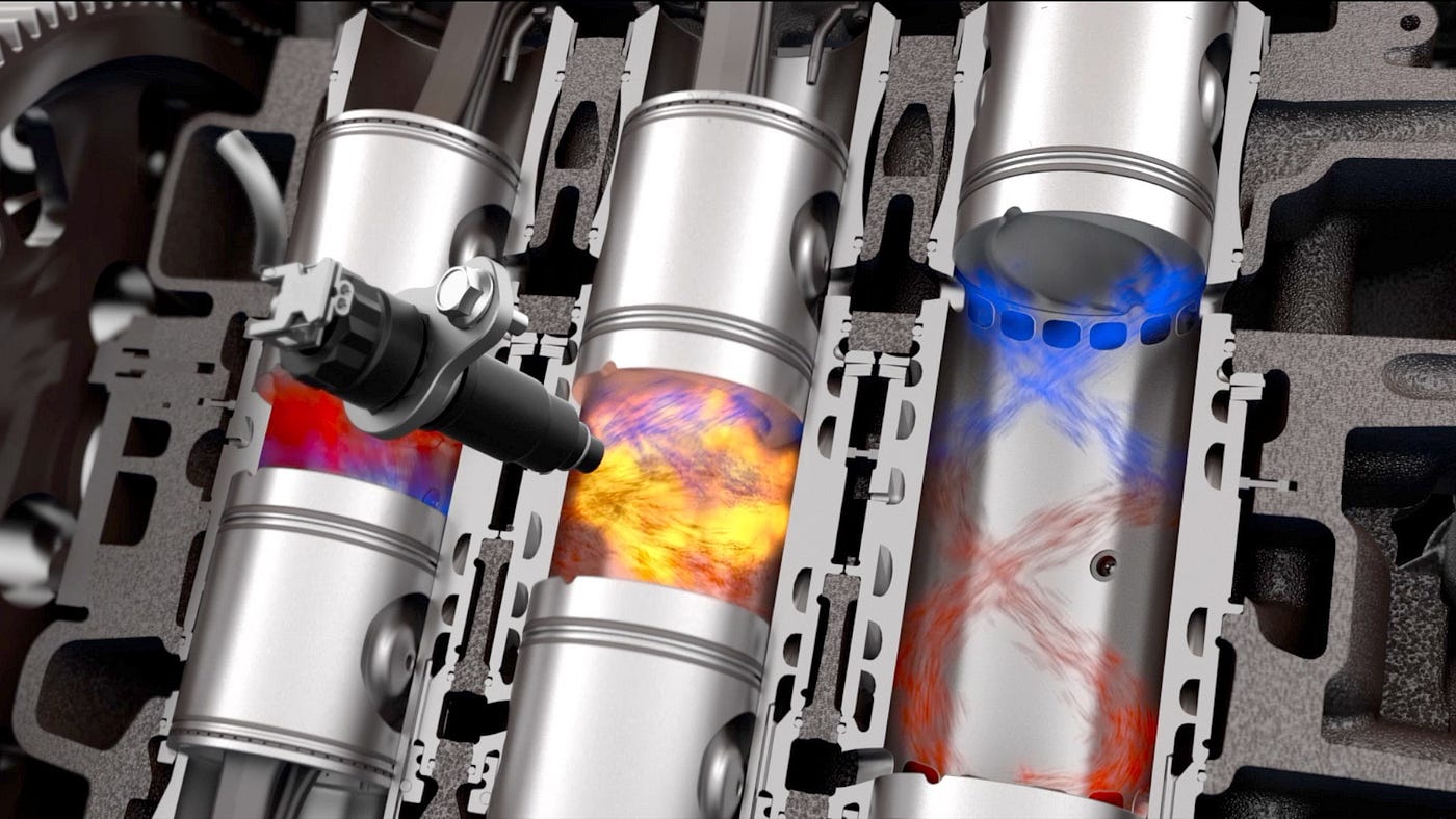 Opposed-Piston Two-Stroke Diesel Engines Are Crazy Efficient TEST | by