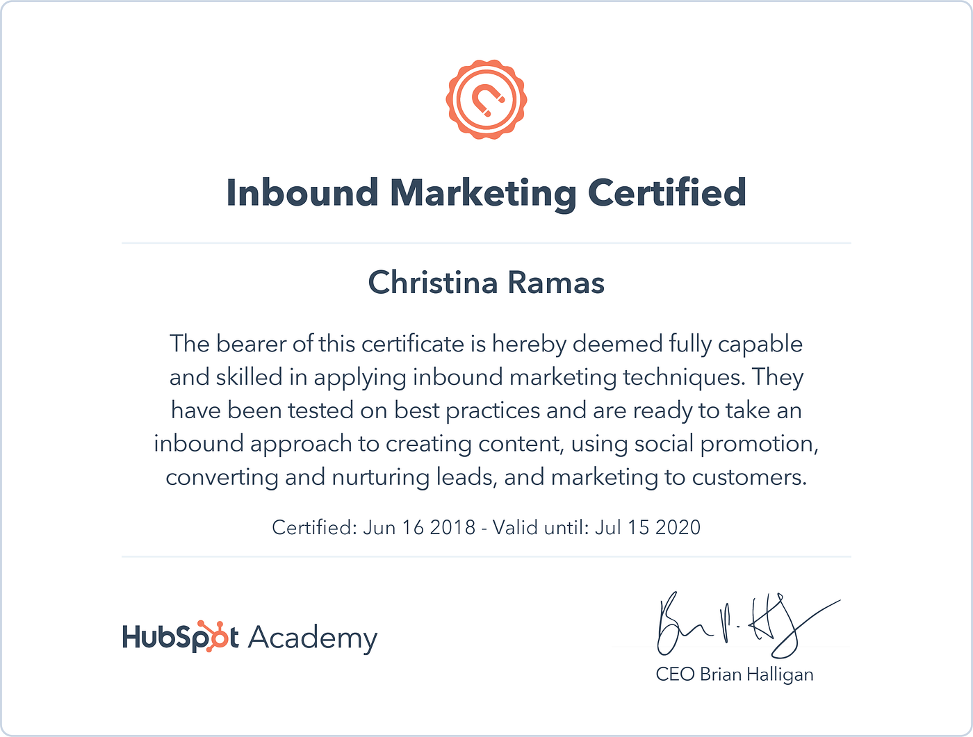 Get The Inbound Marketing Certification: How To Pass The Hubspot Exam On The First Try | By Christina Ramas | Medium