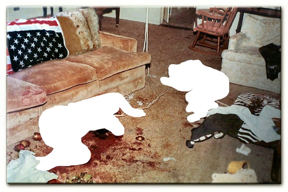 “Murder Bodies Death Blood”. The First Responders at