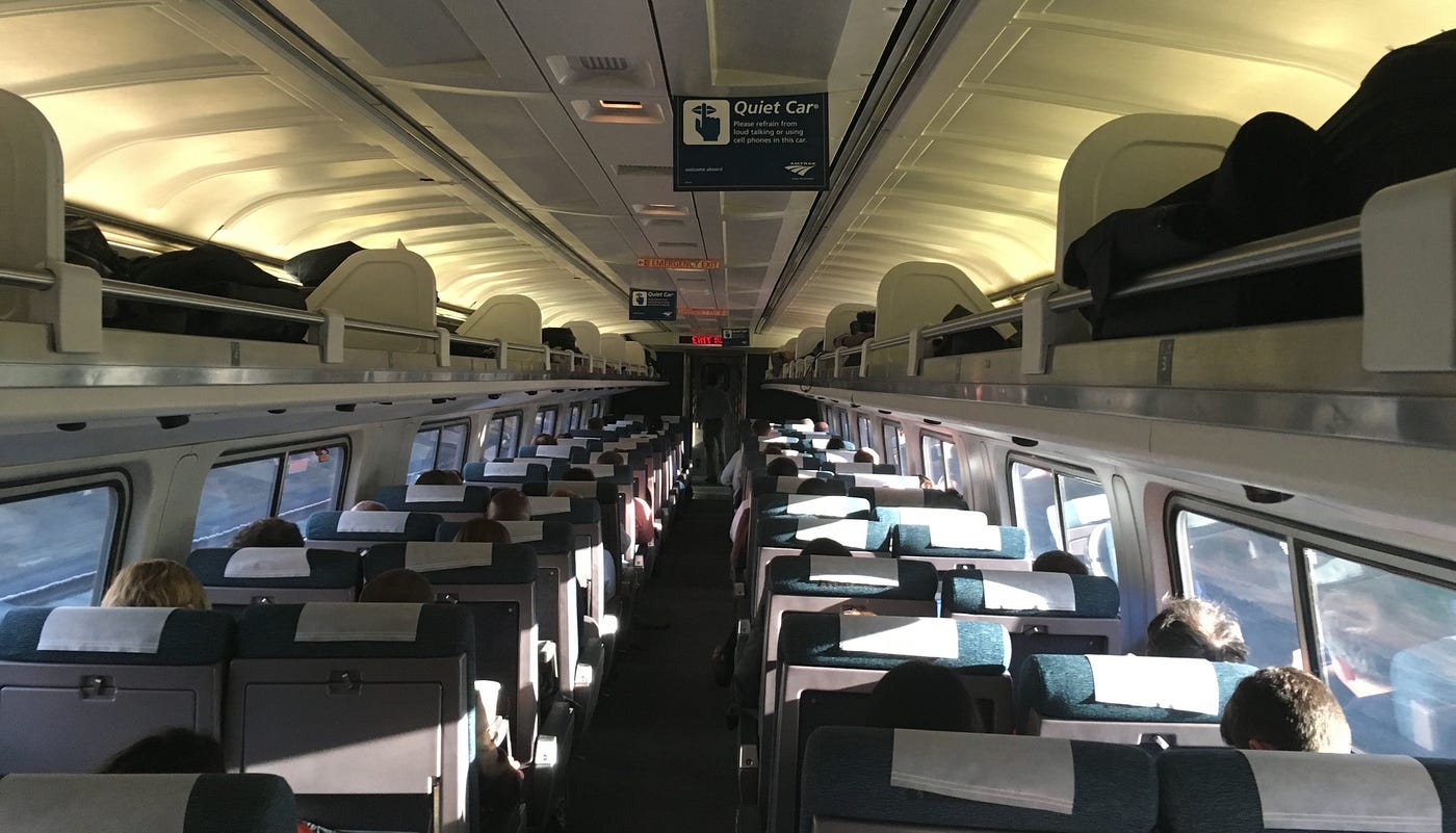 Ode to the Quiet Car. Every day I ride an Amtrak train from… by Chris