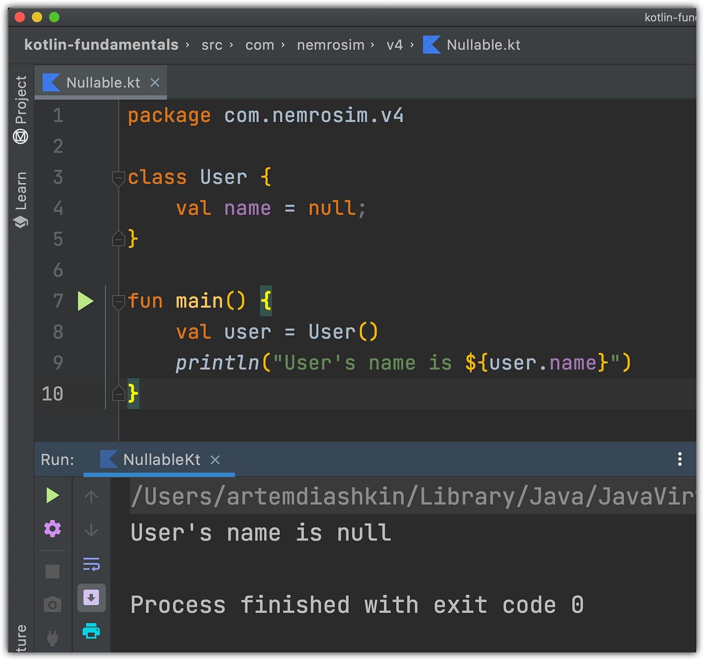 Kotlin Fundamentals in Examples. In this article we will take a look at