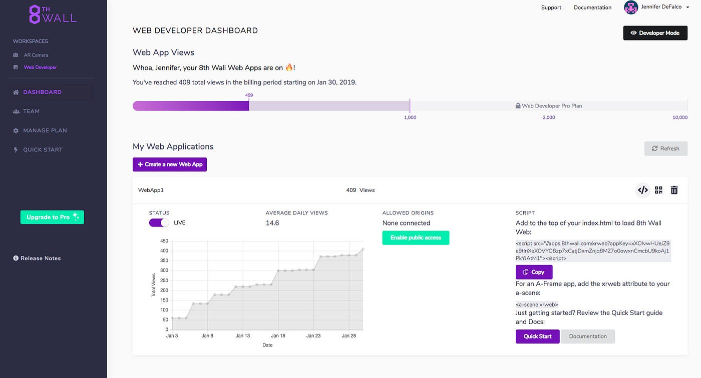 Release 10 New Year, New Product, New Interface by 8th Wall Medium