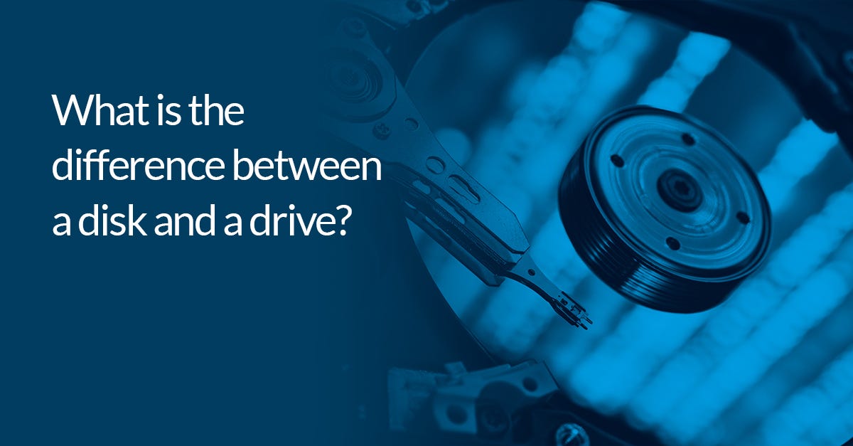 What is the difference between a disk and a drive? by Macrium