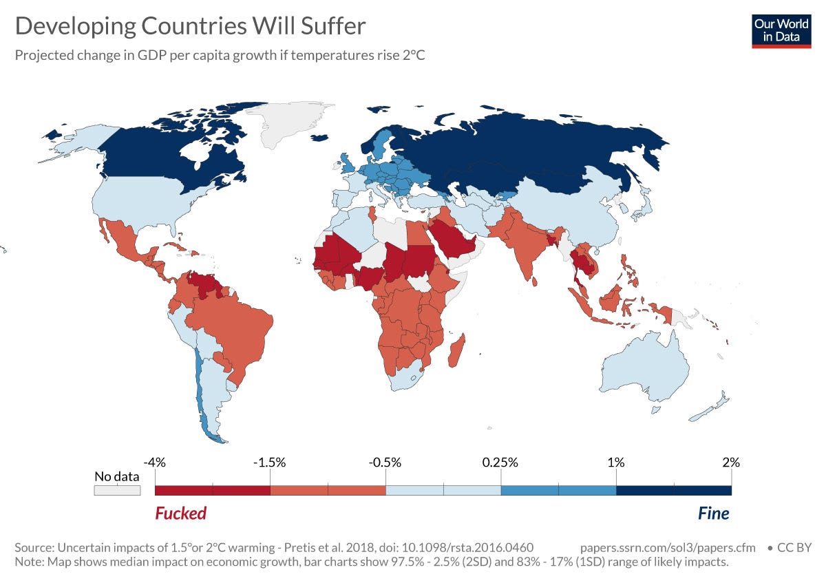 Climate Change Winners Map Climate Winners And Losers — In Two Maps | By Indi.ca | Medium
