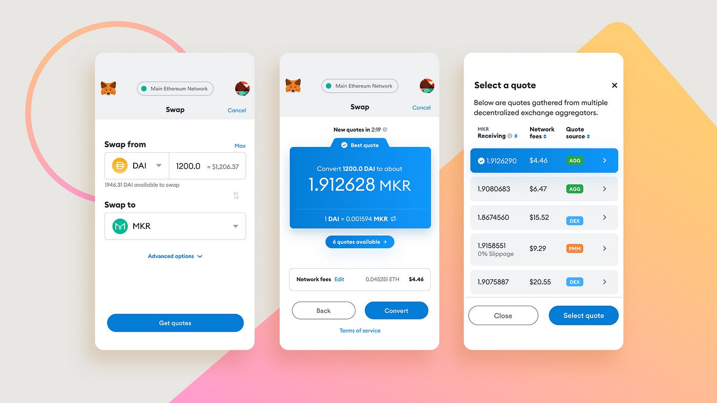 Introducing MetaMask Swaps. With Swaps, MetaMask users can now swap