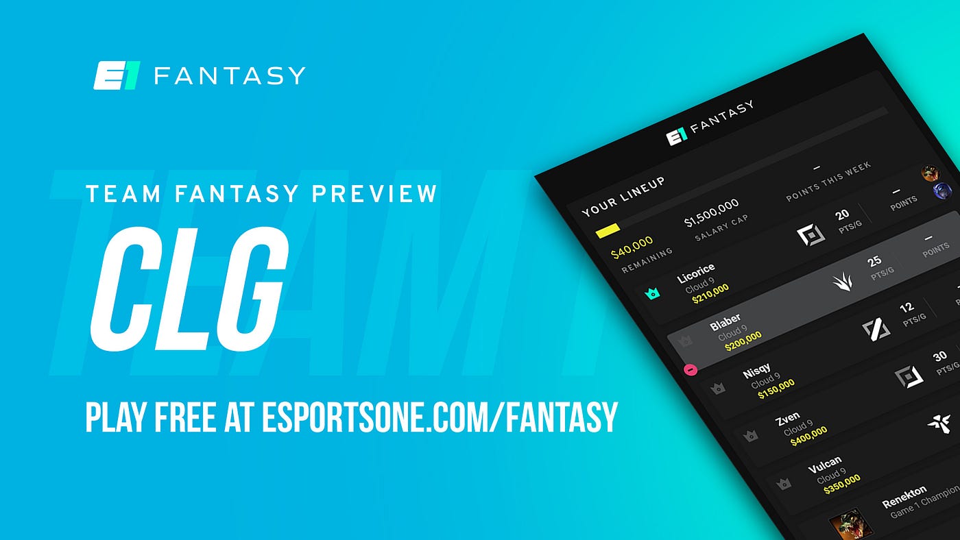 CLG predictions for LCS Fantasy. Signup to play free League of Legends… by Jonathan Hockey