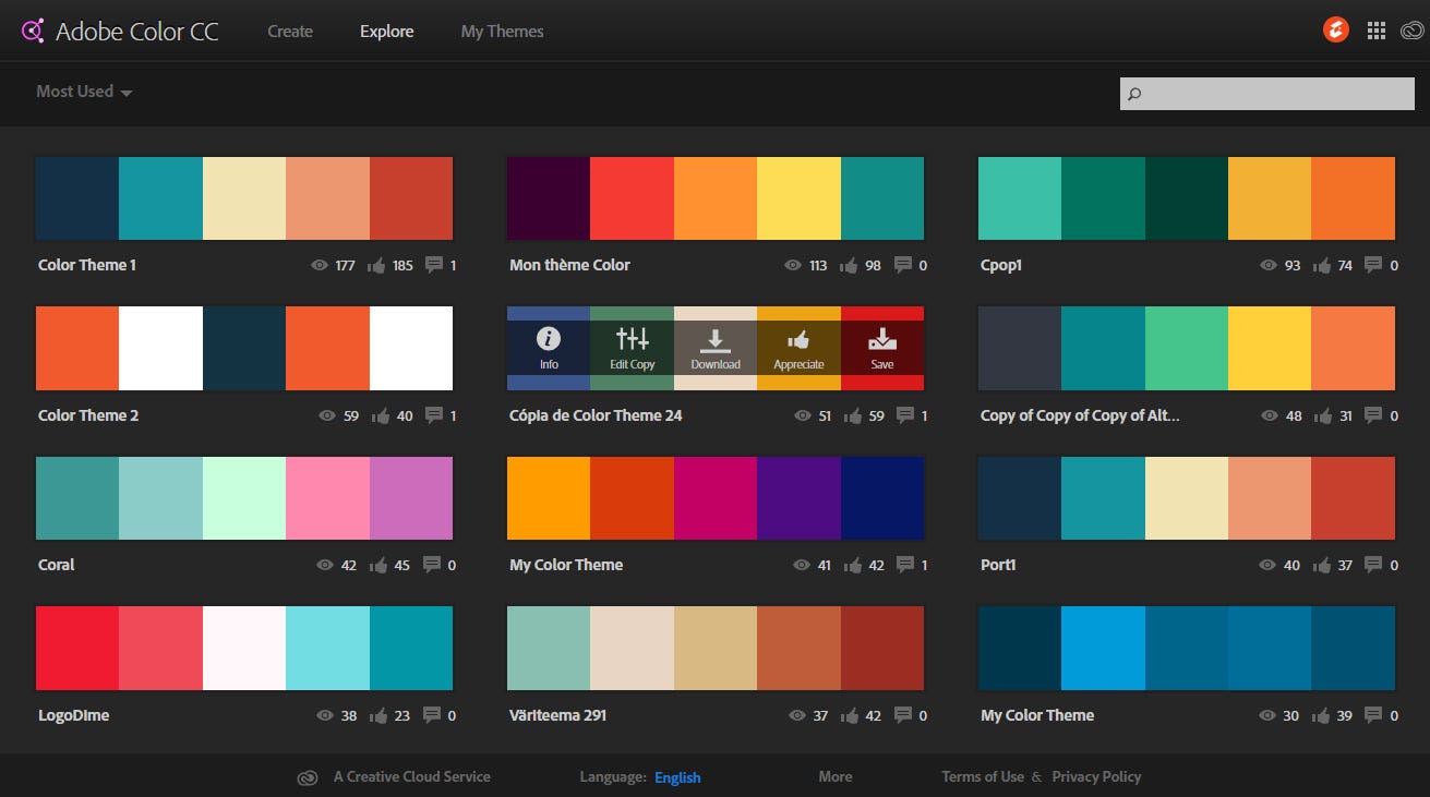 Adobe Color Themes Goimages I