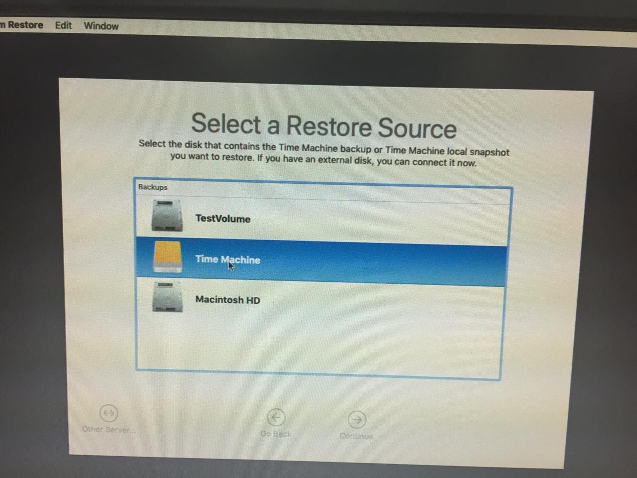 Mac time machine restore from volume on different machine moplaspin