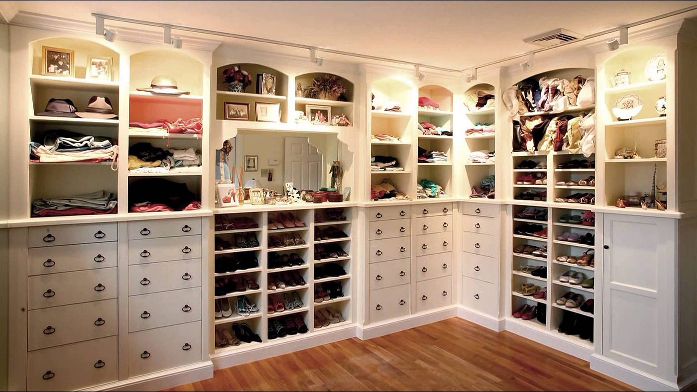 Dressing Room 15 Basic Rules. Storage systems, shelves, and sections… by Betty Moore Medium
