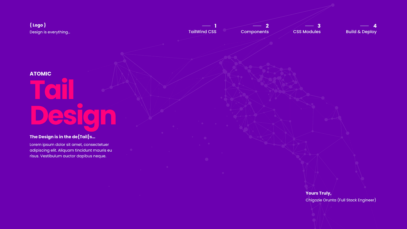 Design A Landing Page using Tailwind CSS by Chigozie Orunta Prototypr
