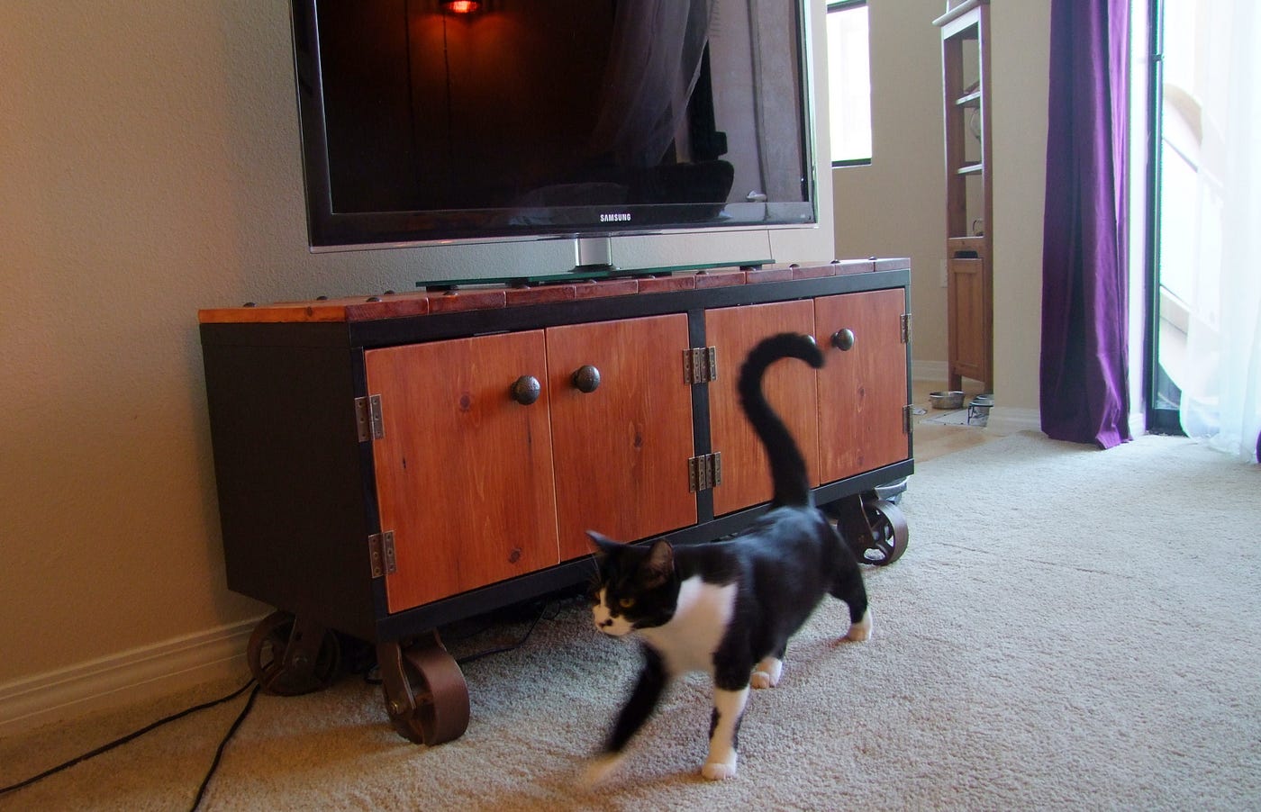 DIY Industrial TV Stand IKEA Hack (Step by Step) by Philippe Berry