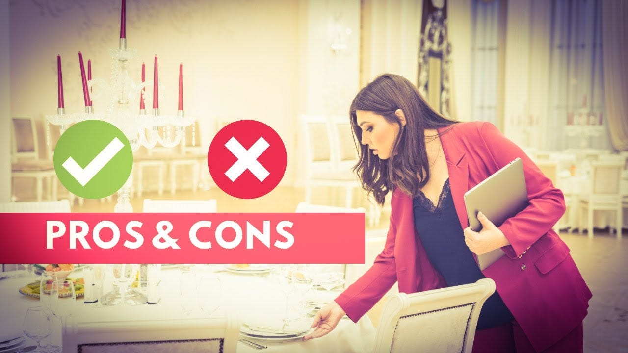 ADVANTAGES AND DISADVANTAGES OF BEING AN EVENT PLANNER by