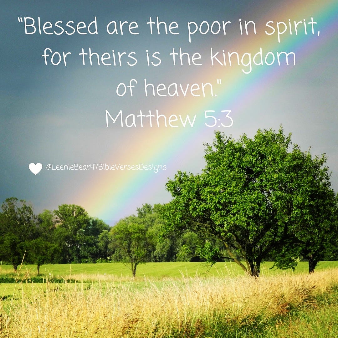 “Blessed are the poor in spirit, for theirs is the kingdom of heaven. Matthew 53 by 𝓐𝓲𝓵𝓮𝓮𝓷